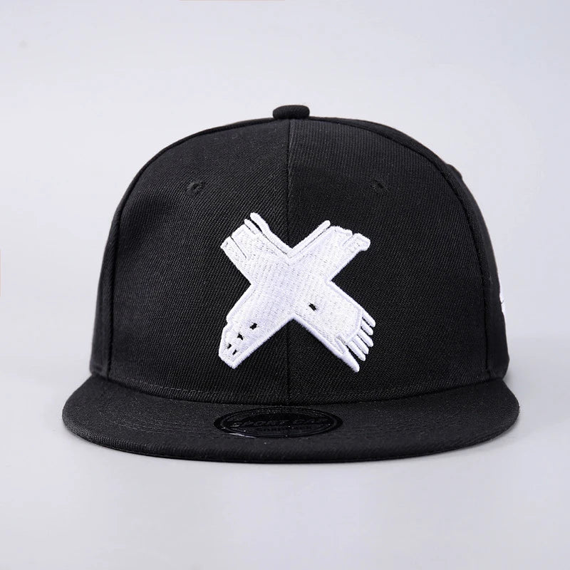 X – 3D-broderad Hip Hop-keps