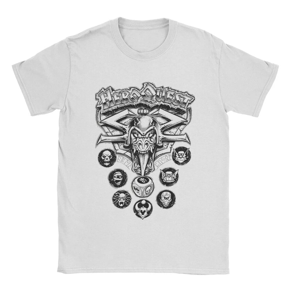 90-Talets Rollspel HeroQuest T-Shirt