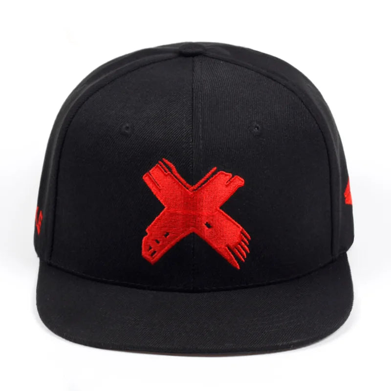 X – 3D-broderad Hip Hop-keps