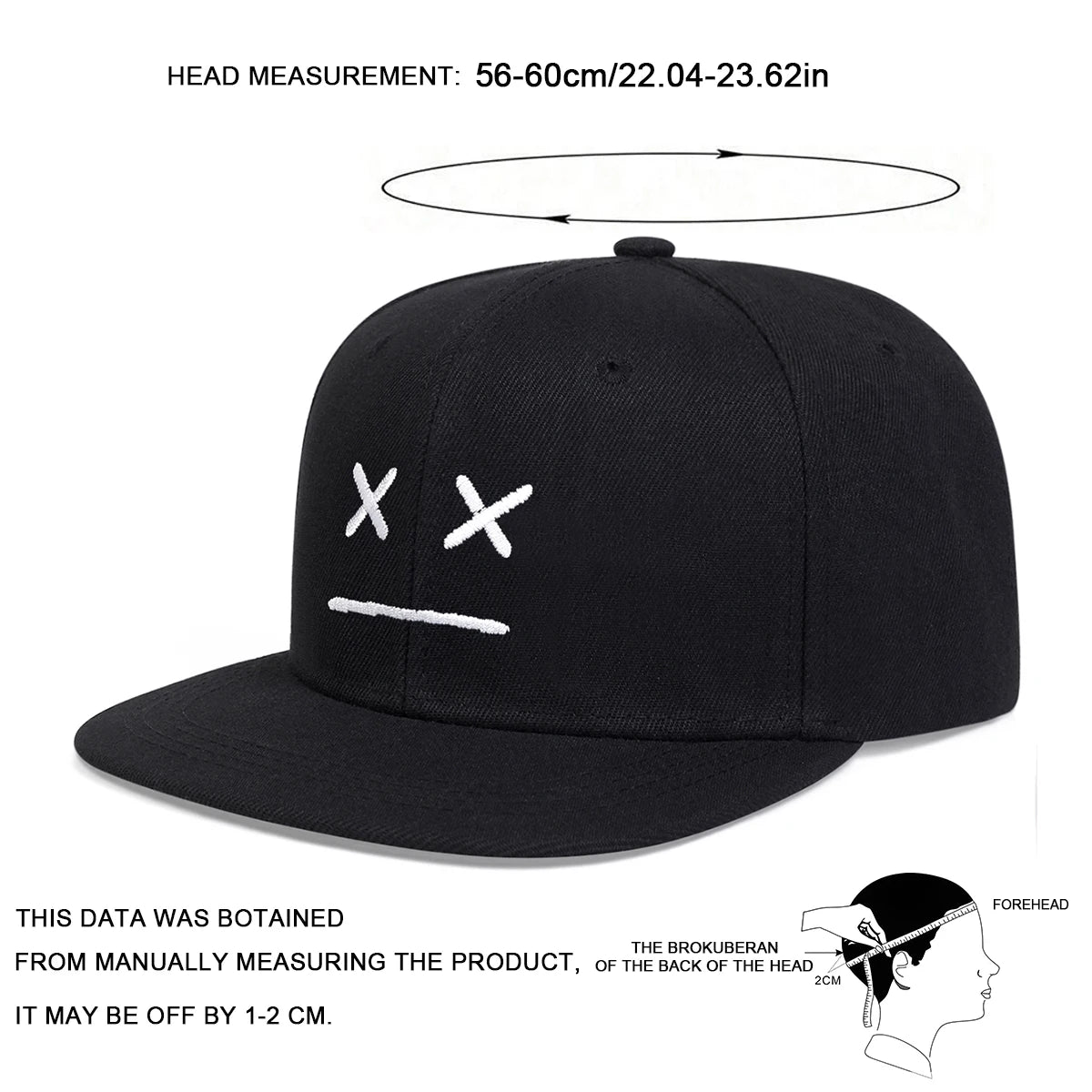 XX Smiley Face – Broderad Hip Hop-keps