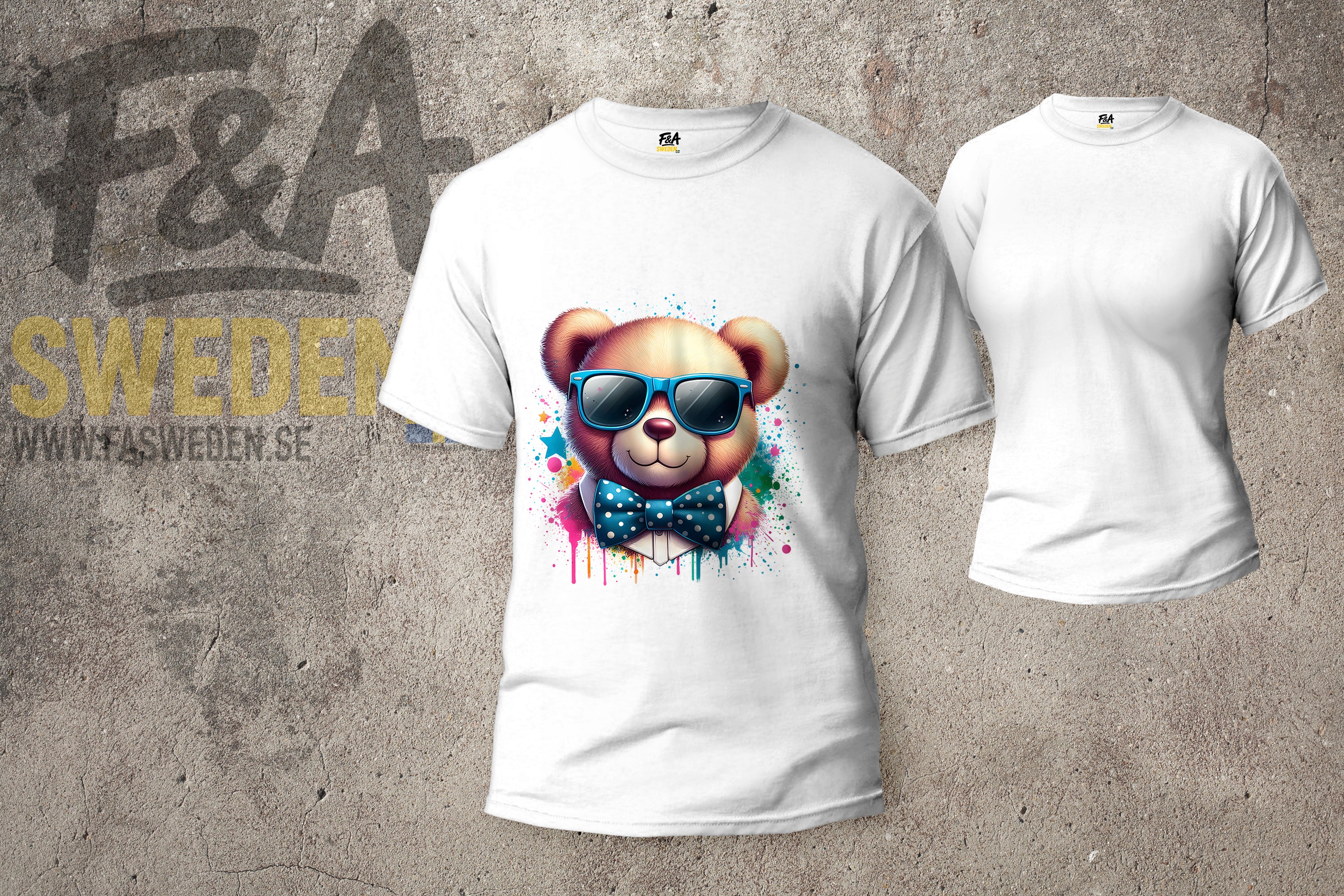 🐻 Coola Björnar – Direkt på Din T-shirt!