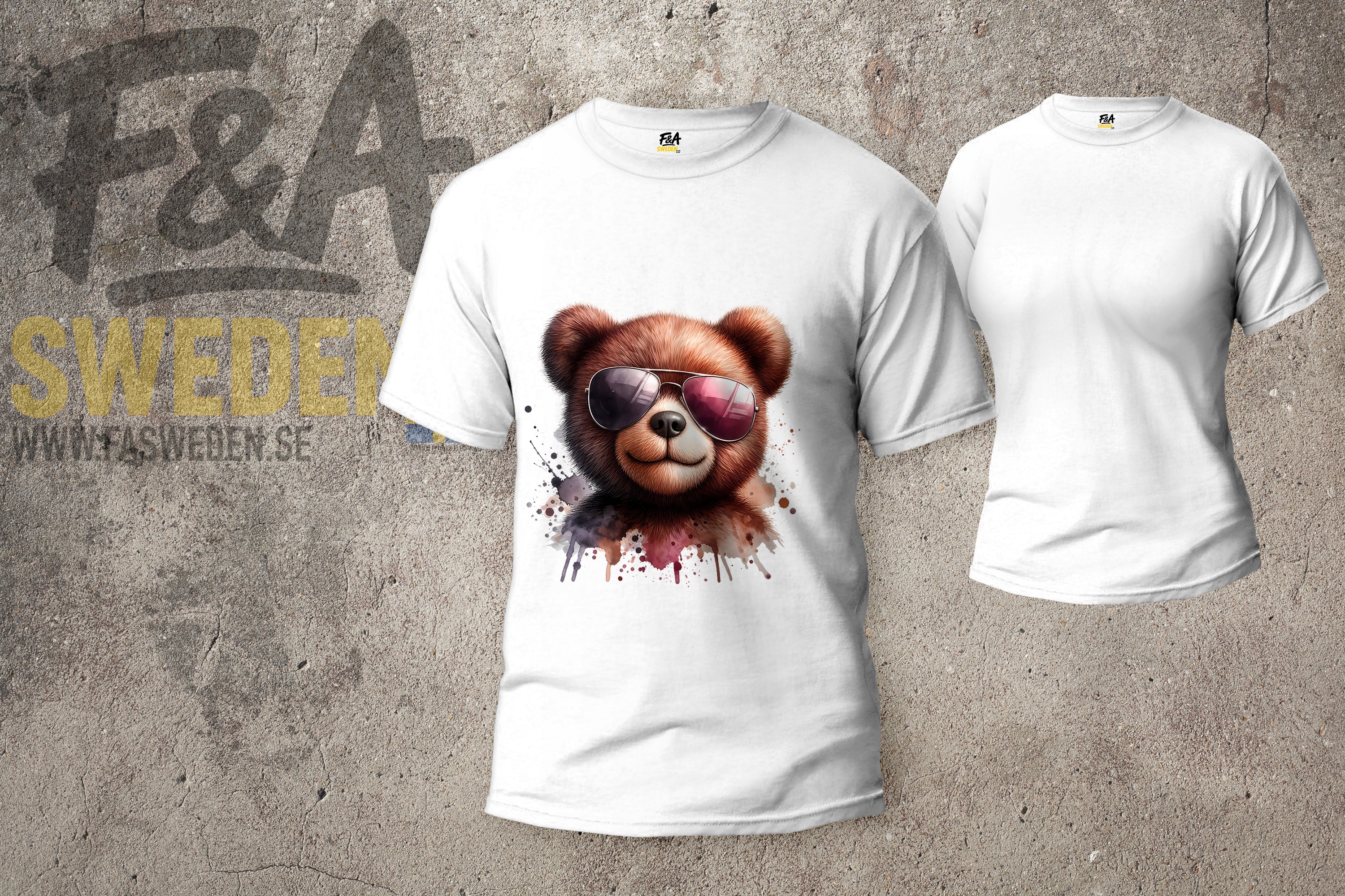 🐻 Coola Björnar – Direkt på Din T-shirt!
