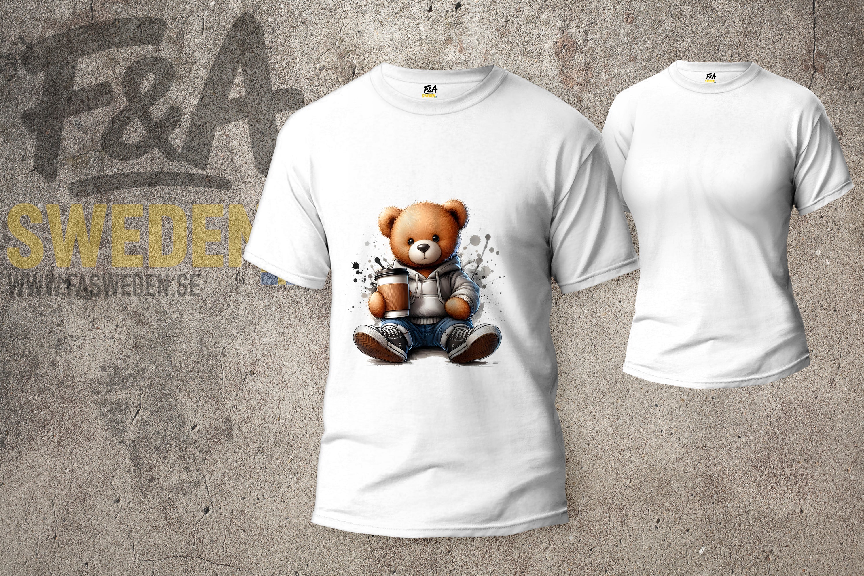 🐻 Coola Björnar – Direkt på Din T-shirt!