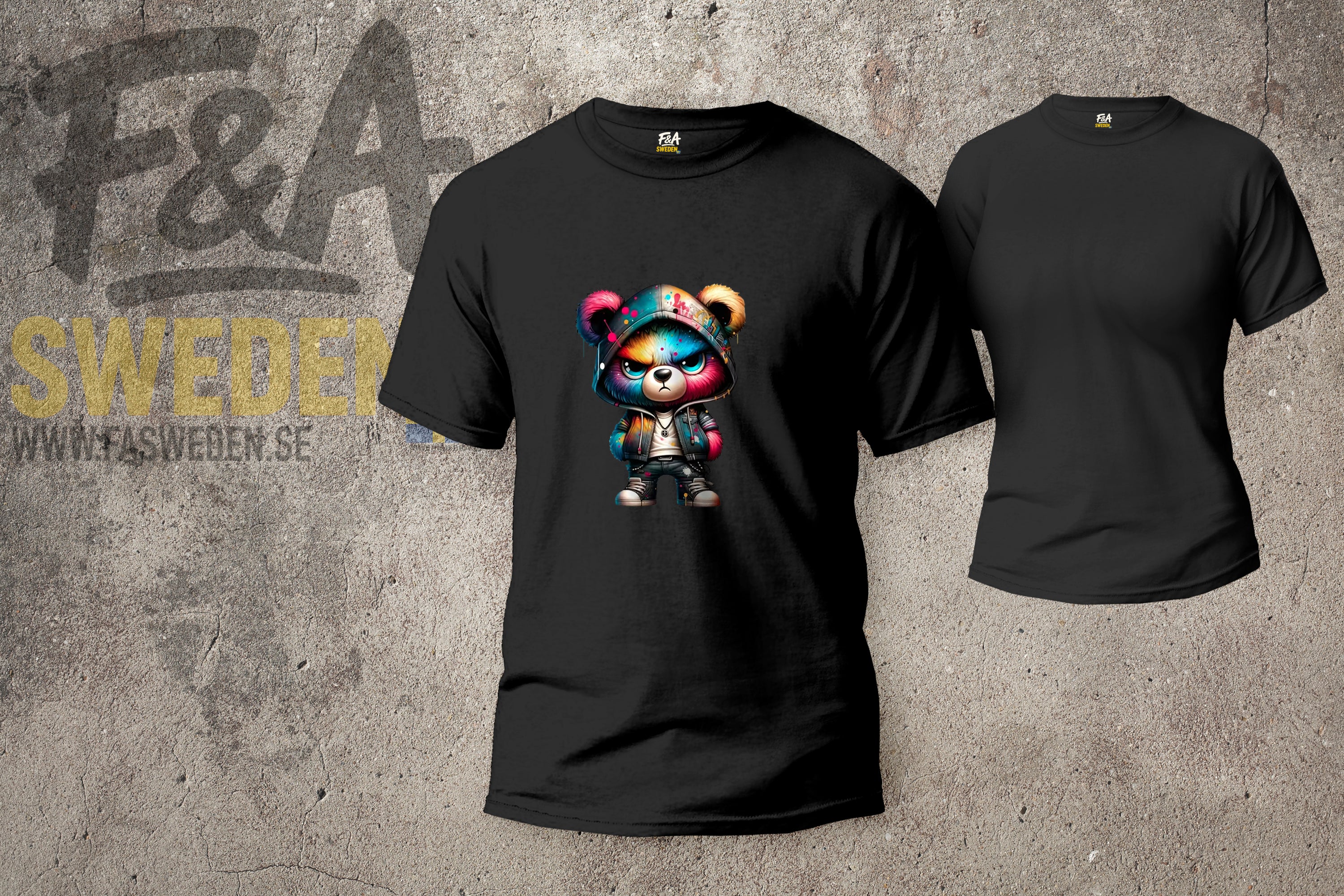 🐻 Coola Björnar – Direkt på Din T-shirt!