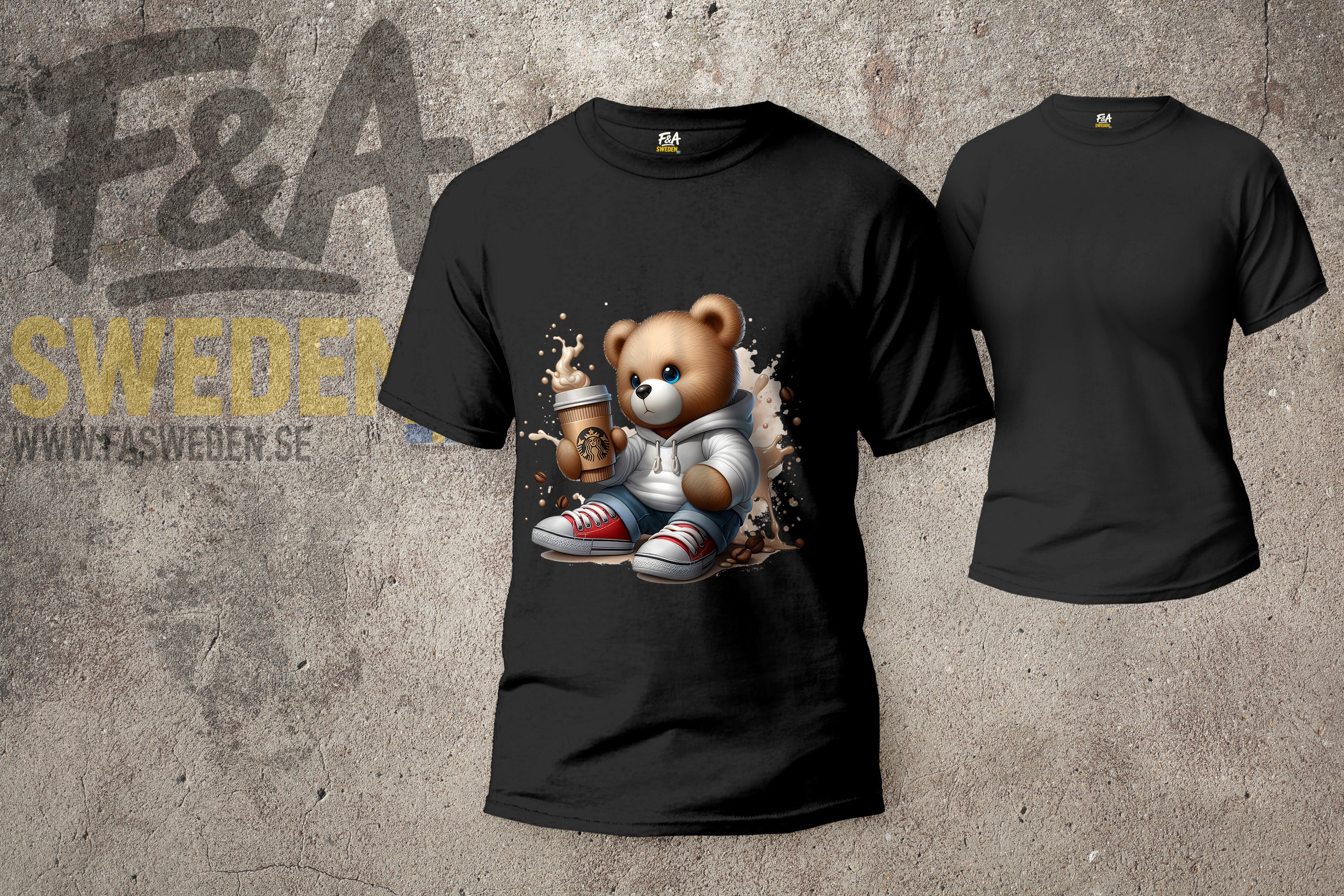 🐻 Coola Björnar – Direkt på Din T-shirt!