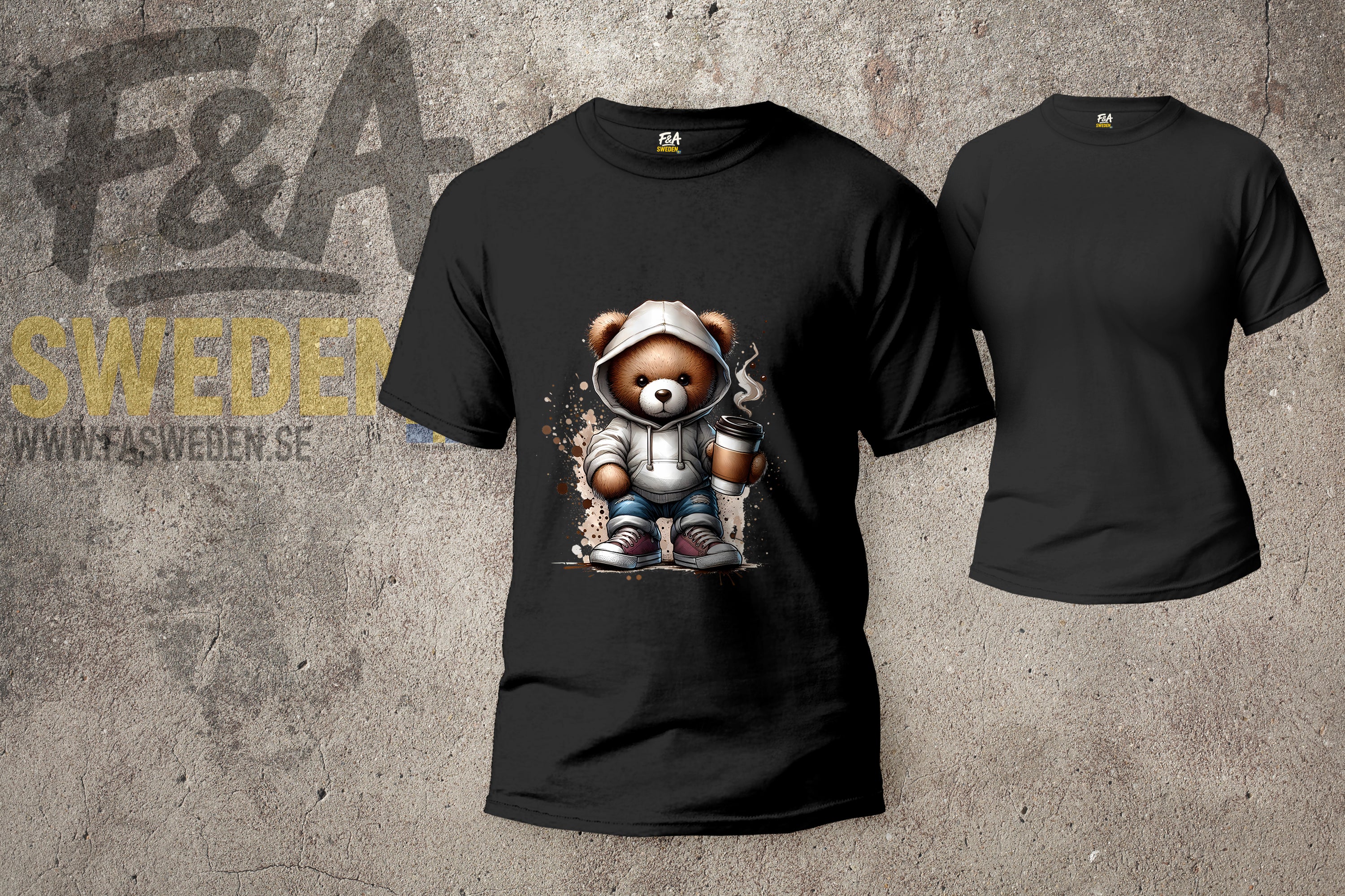 🐻 Coola Björnar – Direkt på Din T-shirt!